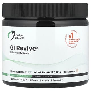 Designs For Health, GI Revive®, Suplemento de refuerzo gastrointestinal, Melocotón, 225 g (8 oz)