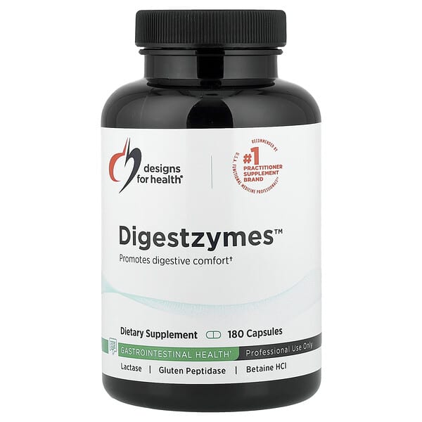 Designs For Health, Digestzymes™, 캡슐 180정