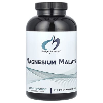 Designs For Health, Magnesium Malate, 240 Vegetarian Capsules (180 mg per Capsule)