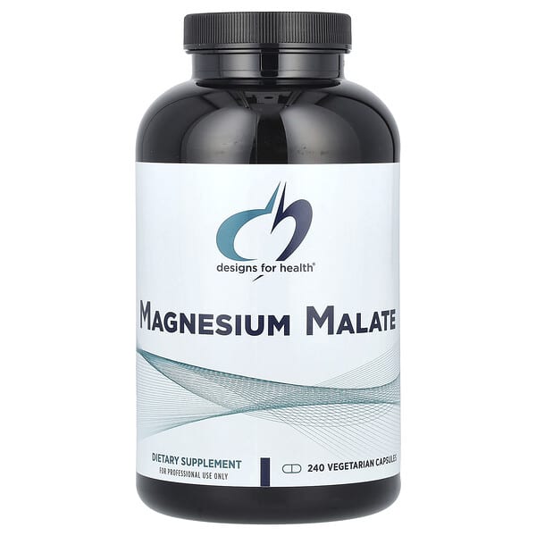 Magnesium Malate, 240 Vegetarian Capsules (180 mg per Capsule)