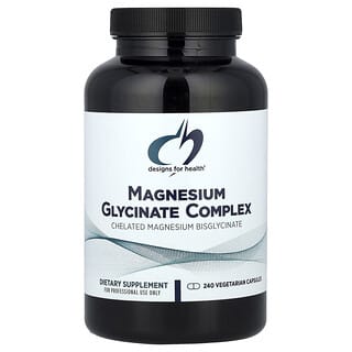 Designs For Health, Magnesium Glycinate Complex, 300 mg , 240 Vegetarian Capsules (150 mg per Capsule)