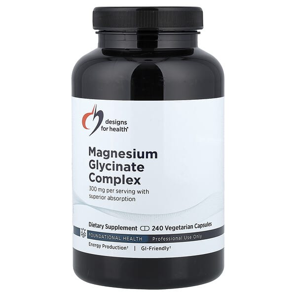 Designs For Health, 글리신산 마그네슘 복합체, 베지 캡슐 240정(캡슐 1정당 150mg)