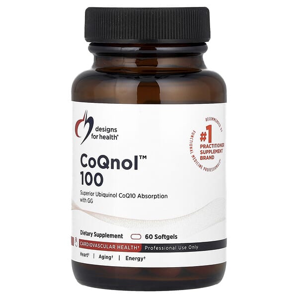 Designs For Health CoQnol™ 100, 60 Softgels