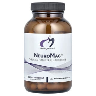 Designs For Health, NeuroMag™, Chelated Magnesium L-Threonate, 90 Vegetarian Capsules