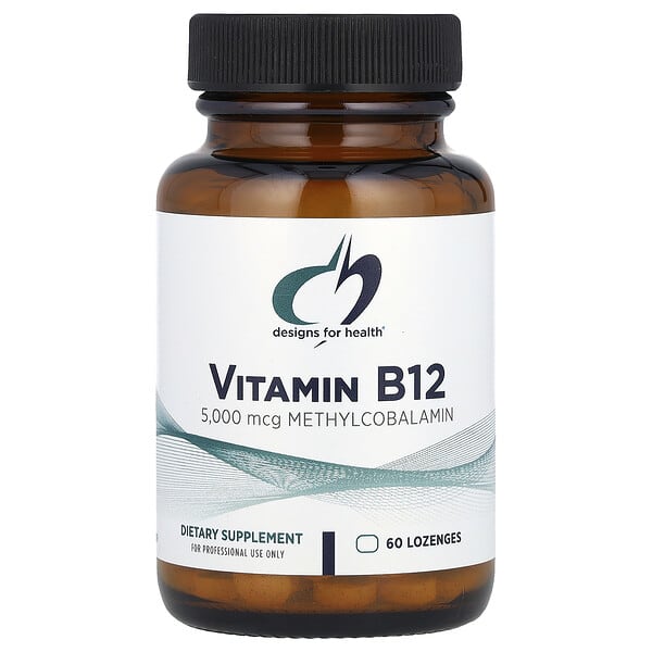 Designs For Health Vitamin B12, 5,000 mcg, 60 Lozenges