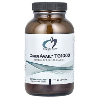 Designs For Health, OmegAvail™ TG1000, 1,000 mg, 60 Softgels