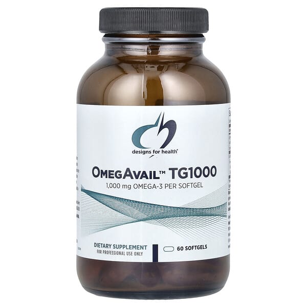 Designs For Health OmegAvail™ TG1000, 60 Softgels