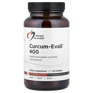 Designs For Health, Curcum-Evail® 400, 120 Kapsul Lembut (400 mg setiap Kapsul Lembut)