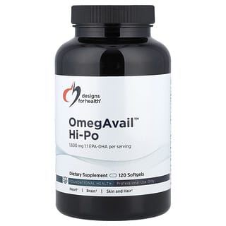 Designs For Health, OmegAvail™ Hi-Po, 120 capsules à enveloppe molle