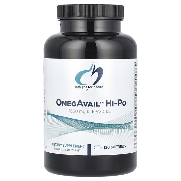 Designs For Health OmegAvail™ Hi-Po, 120 Softgels