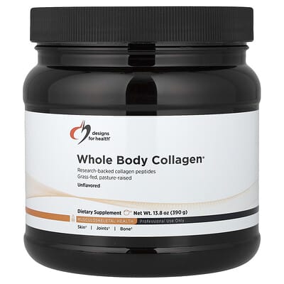 Designs For Health, Whole Body Collagen®, Non aromatisé, 390 g