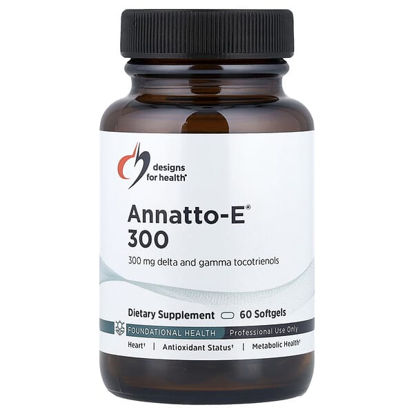 Designs For Health, 안나토-E™ 300, 300mg, 소프트젤 60정