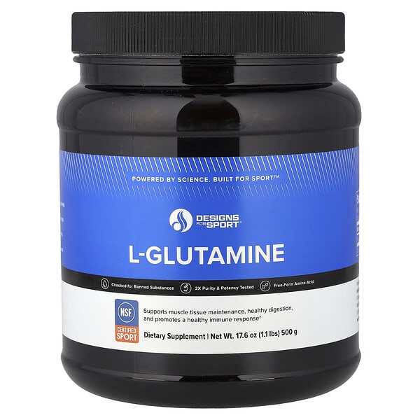 Designs For Health, L-글루타민, 500g(1.1lb)