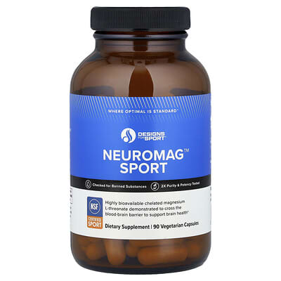 Designs For Health, Designs For Sport®, NeuroMag™, 90 Vegetarian Capsules (48.3 mg per capsule)
