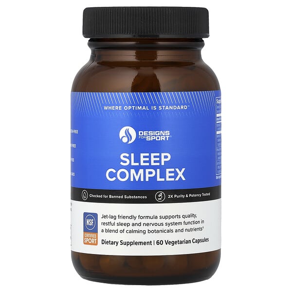 Designs For Health, Sleep Complex, 베지 캡슐 60정