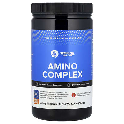 Designs For Health, Designs for Sport®, Amino Acid Complex, Fruity Punch, 12.7 oz (360 g)