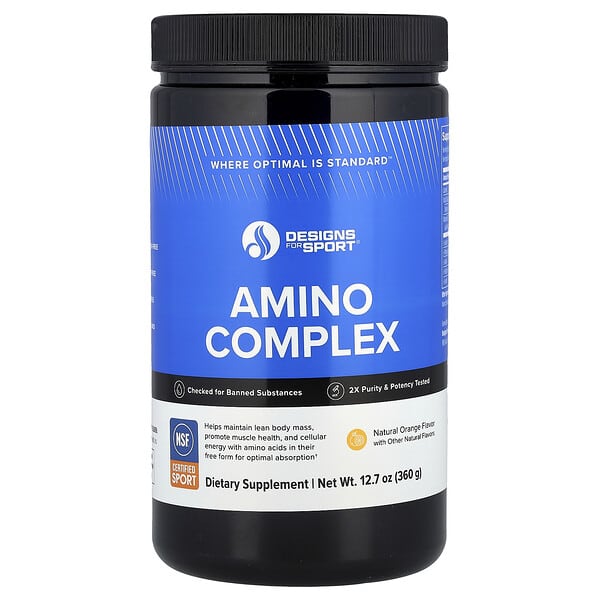 Designs For Health Amino Complex, Natural Orange, 12.7 oz (360 g)