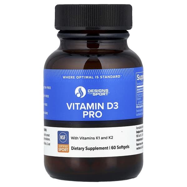 Designs For Health Designs For Sport®, Vitamin D3 Pro, 60 Softgels