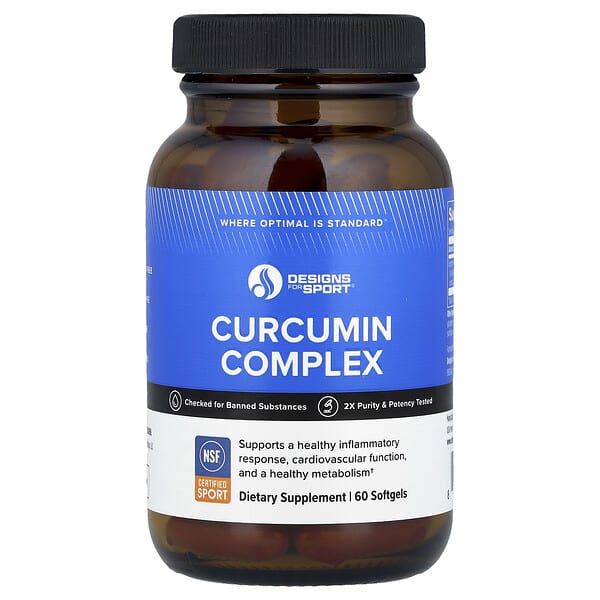 Designs For Health Designs For Sport®, Curcumin Complex, 60 Softgels (400 mg per Softgel)