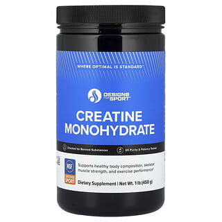 Designs For Health, Designs for Sport®, Creatine Monohydrate, 1 lb (450 g)