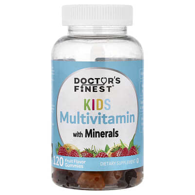 Doctor's Finest, Children's Multivitamin Gummies (With Minerals), Fruit Flavor, 120 Gummies