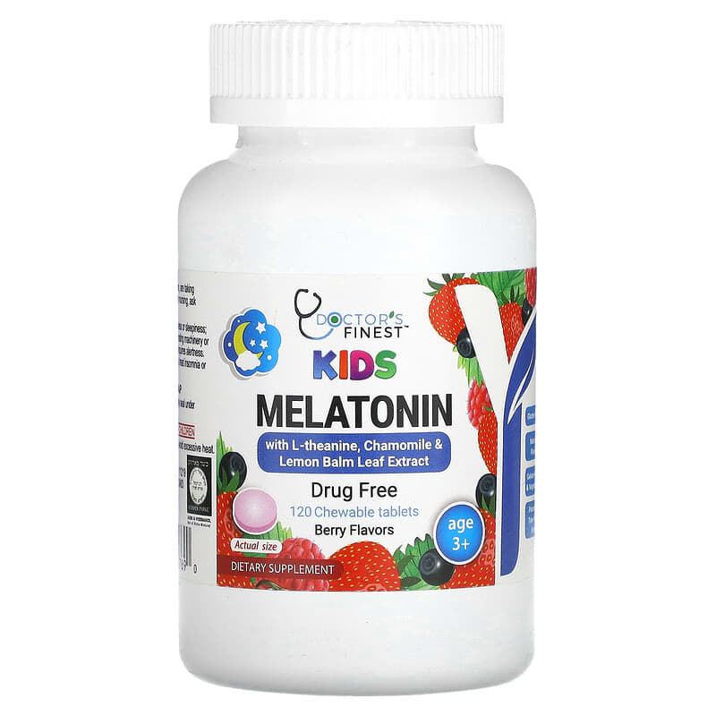 Melatonina para niños, A partir de 3 años, Baya`` 120 comprimidos  masticables