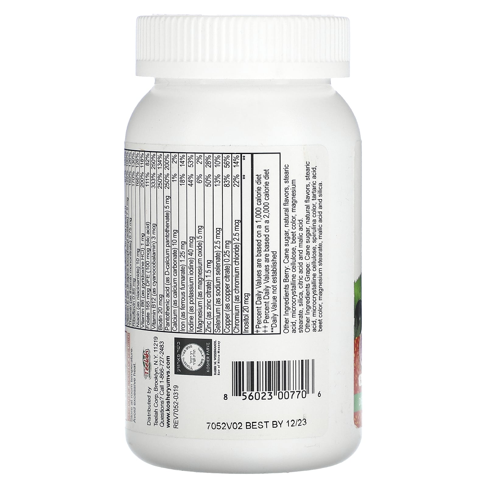 Doctor's Finest, Kids Multivitamin & Multimineral with Iron, Grape