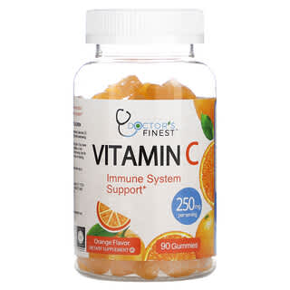 Doctor's Finest, Vitamin C , Orange, 250 mg , 90 Gummies