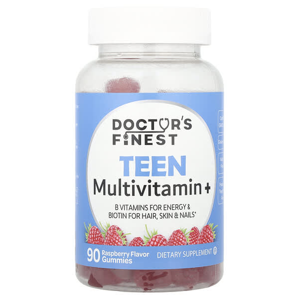 Teen Multivitamin+ Gummies, Raspberry, 90 Gummies