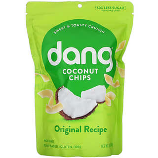 Dang, Кокосовые чипсы, оригинальный рецепт, 90 г (3,17 унции)
