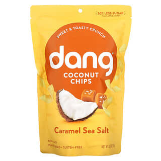 Dang Foods LLC, Кокосовые чипсы, карамель и морская соль, 3.17 унц. (90 г)