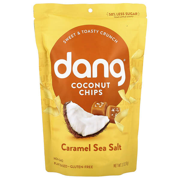 Dang Foods, Kokosnuss-Chips, Karamell-Meersalz, 90 g