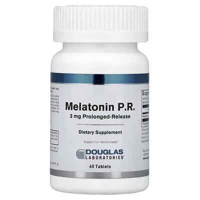 Douglas Laboratories, Melatonin, 3 mg, 60 Tablets