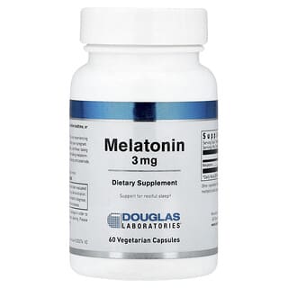 Douglas Laboratories, Melatonin, 3 mg, 60 Vegetarian Capsules
