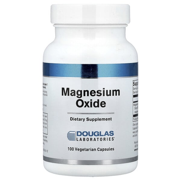 Douglas Laboratories, Magnesium Oxide, 100 Vegetarian Capsules (300 mg per Capsule) — product photo 1