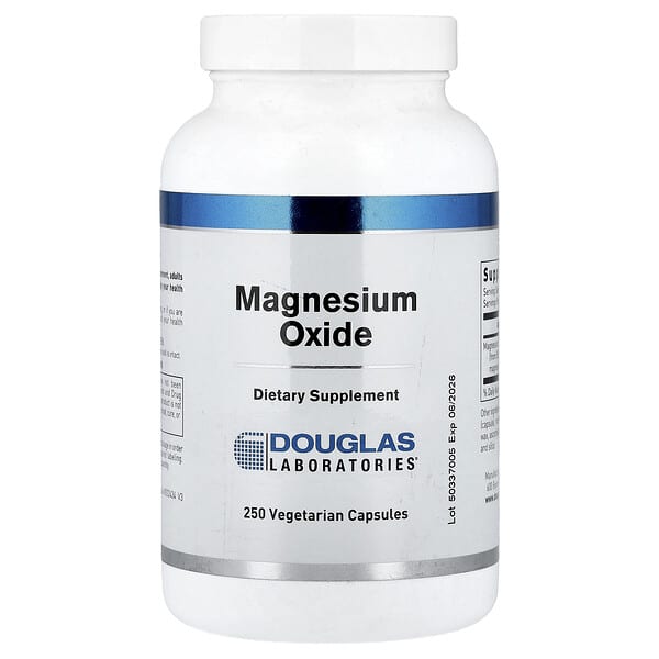 Douglas Laboratories, Magnesium Oxide, 250 Vegetarian Capsules (300 mg per Capsule) — product photo 1