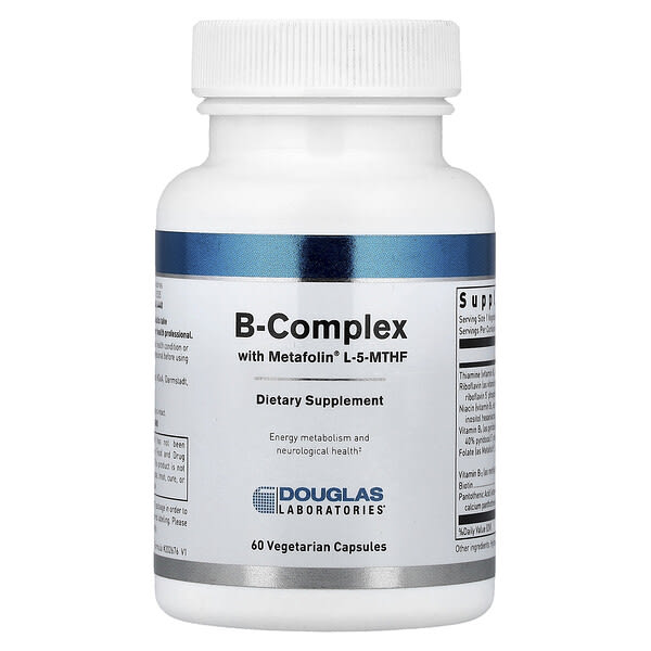 Douglas Laboratories, B-Complex With Metafolin® L-5-MTHF, 60 Vegetarian Capsules — product photo 1