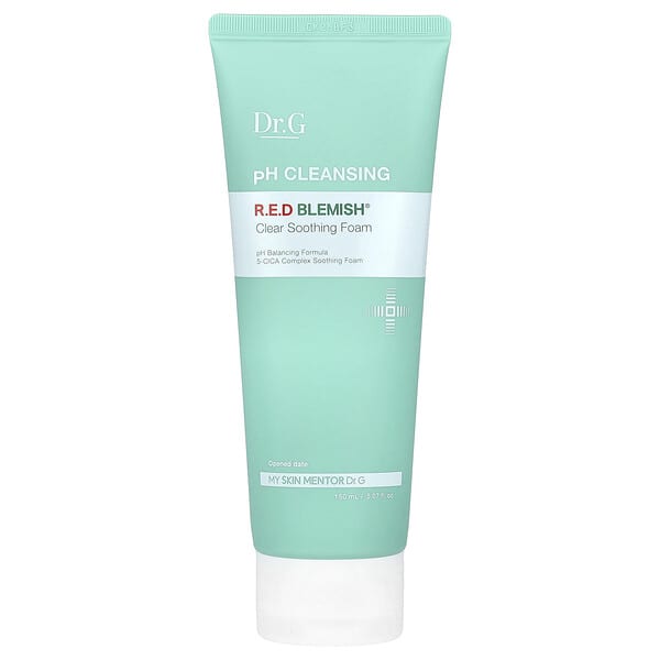 Dr. G, pH 클렌징 레드 블레미쉬 클리어 수딩 폼, 150ml(5.07fl oz)