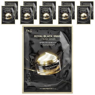 Dr. G, Royal Black Snail Cream Beauty Mask, 10 Masks, 0.56 oz (16 g) Each