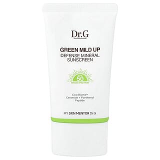 Dr. G, Green Mild Up, Protector solar mineral de defensa, FPS 50, 50 ml (1,69 oz. líq.)