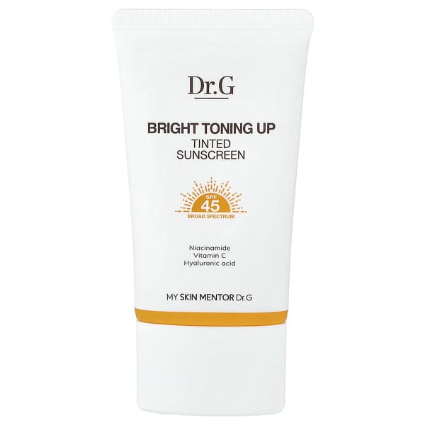 Dr. G, Bright Toning Up，調色抗曬霜，SPF 45，1.69 液量盎司（50 毫升）