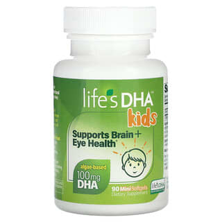Life's DHA, 兒童，大腦 + 眼睛健康，100 毫克，90 粒微型軟凝膠