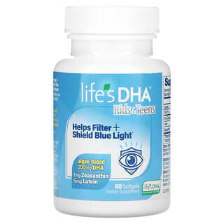 Life's DHA, キッズ＆ティーン向けDHA（ドコサヘキサエン酸）、200mg、ソフトジェル60粒