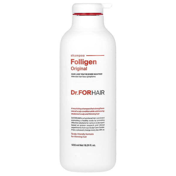 Dr.ForHair, Champú Folligen, 500 ml (16,91 oz. líq.)