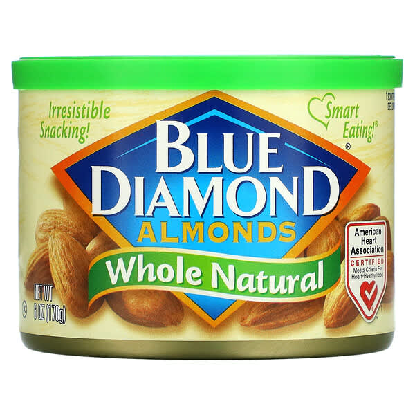 Blue Diamond, Almonds, Whole Natural, 6 oz (170 g)