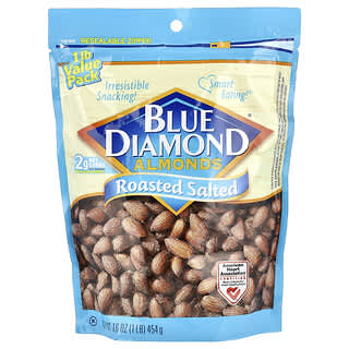 Blue Diamond, Migdały, prażone, solone, 454 g