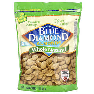 Blue Diamond, Almendras, naturales enteras, 454 g (16 oz)