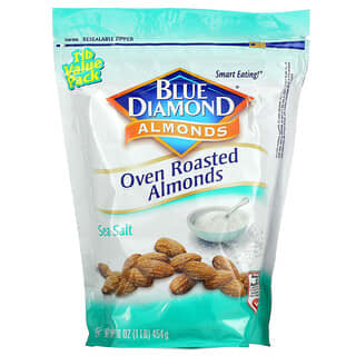 Blue Diamond, Almonds, Oven Roasted Almonds, Sea Salt, 16 oz (454 g)