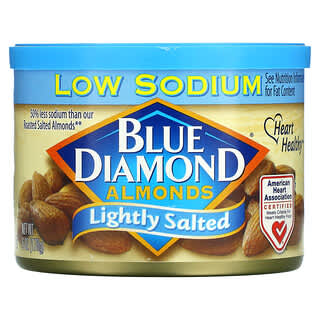 Blue Diamond, миндаль, с низким содержанием натрия, подсоленный, 170 г (6 унций)