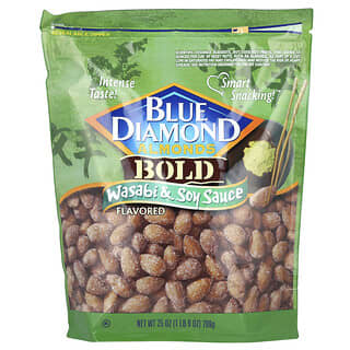 Blue Diamond, Almendras, negrita, wasabi y salsa de soya, 709 g (25 oz)